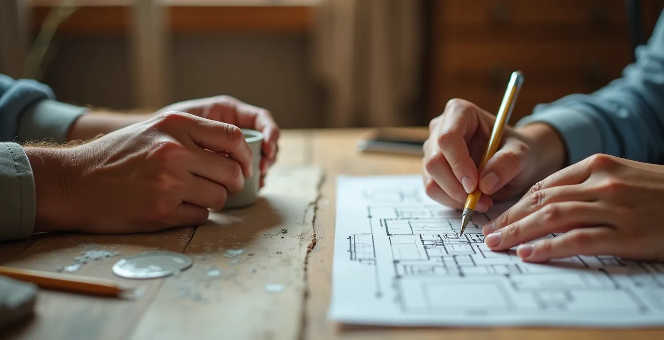 Couple de seniors dans leur maison, chacun dans son espace personnel dédié